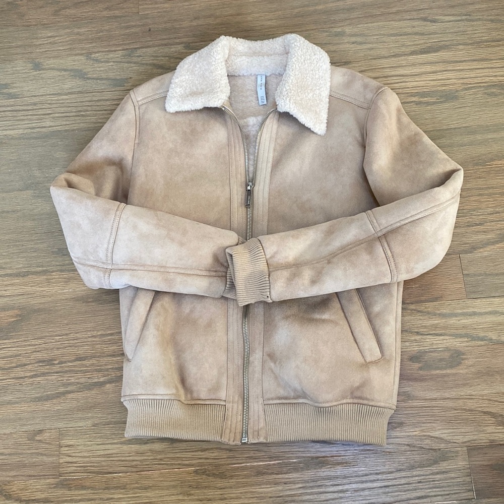 Zara Man Faux Shearling with Fleece Interior Size Small